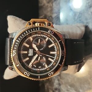 Wohler Tribeca Tachymeter Watch With Leather Band